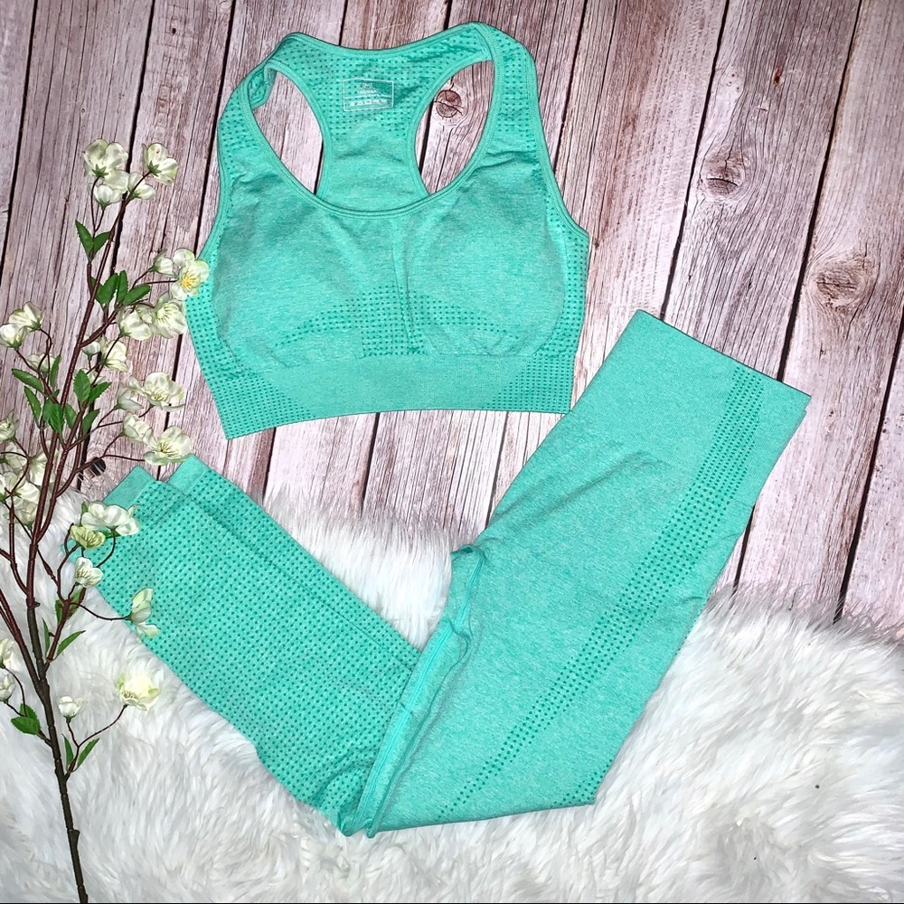 🔥SALE🔥SET/High Waist Workout Leggings - Picture 2 of 11